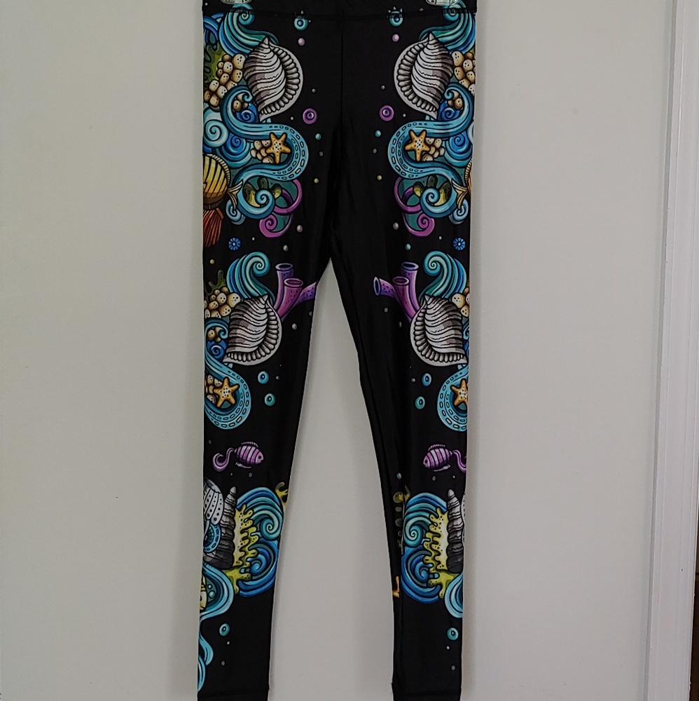 Seashell and Marine life leggings